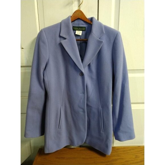Harvé Benard Womens Wool-Blend Lavender Blazer Jacket Size 10 - Picture 1 of 5